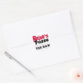 Bruid's Posse Bachelorette Party Tshirts Ronde Sticker (Envelop)