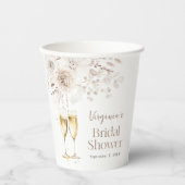 Bruids Prosecco Papieren Bekers (Voorkant)