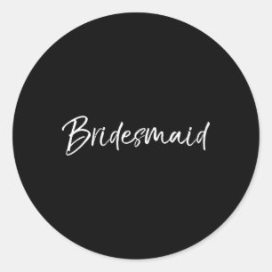 Bruids Pyjama Voor Bruidsmeisjes Ronde Sticker