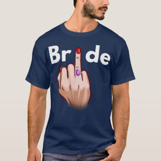 Bruids Ring Vinger Verlovings Huwelijk Bachelorett T-shirt