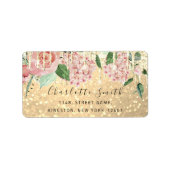 Bruids RSVP Bruiloft Drip Mint Groen Glitter Goud Etiket (Voorkant)