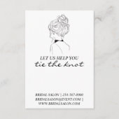 Bruids Show Promotie Haarstropdas Scrunchie Holder Informatiekaartje (Voorkant)