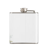 Bruids-Showerfles Roze Groene Tinten Heupfles (Achterkant)