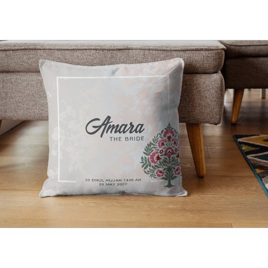 Bruids Sierkussen – Aangepaste naam Mughal Flower