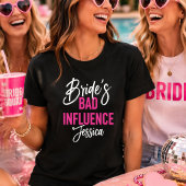 Bruids slechte invloed aangepaste vrijgezellenfees t-shirt