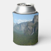 Bruids sluier waterval en Half Dome in Yosemite Blikjeskoeler (Blikje Achterkant)