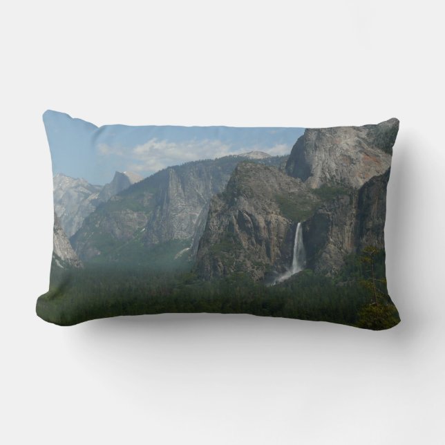 Bruids sluier waterval en Half Dome in Yosemite Kussen (Voorkant)