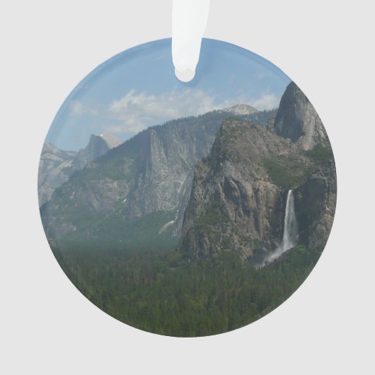 Bruids sluier waterval en Half Dome in Yosemite Ornament (voorkant)