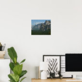 Bruids sluier waterval en Half Dome in Yosemite Poster (Thuiskantoor)