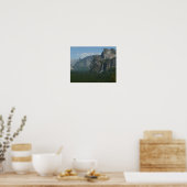 Bruids sluier waterval en Half Dome in Yosemite Poster (Keuken)