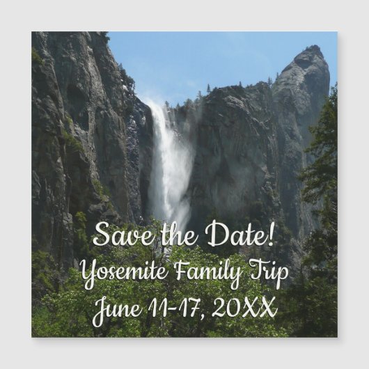 Bruids sluier waterval in Yosemite National Park (Voorkant)