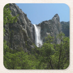 Bruids sluier waterval in Yosemite National Park Kartonnen Onderzetters