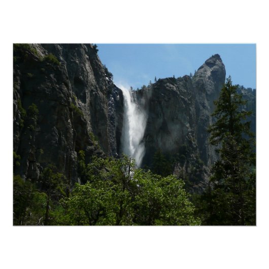 Bruids sluier waterval in Yosemite National Park Poster (Voorkant)