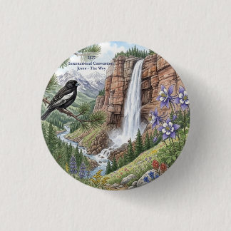 Bruids sluier waterval ronde button 3,2 cm