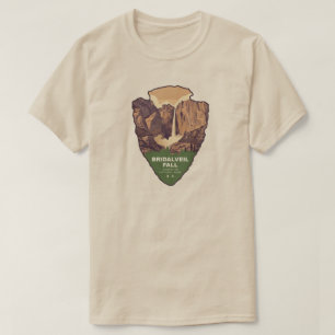 Bruids sluier waterval Yosemite National Park Pijl T-shirt