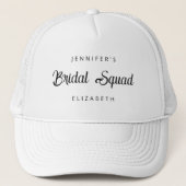 Bruids Squad Bruidsmeisje Vrouwen Modern Minimalis Trucker Pet (Voorkant)