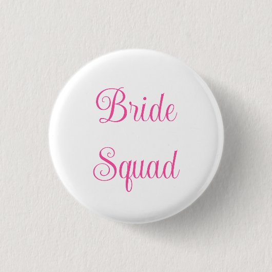Bruids-squad Ronde Button 3,2 Cm (Voorkant)