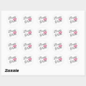 Bruids Stam Ronde Sticker (Vel)