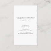 Bruids Stylist Trouwjurk Boutique Make-up Haar Visitekaartje (Achterkant)