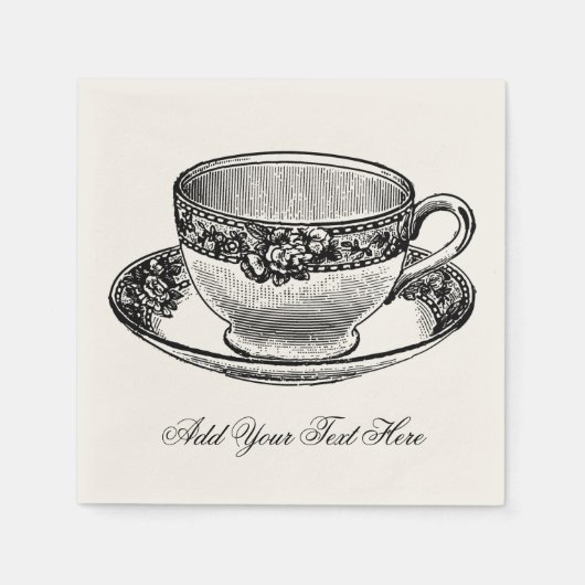 Bruids  Tea Cup Servet (Voorkant)
