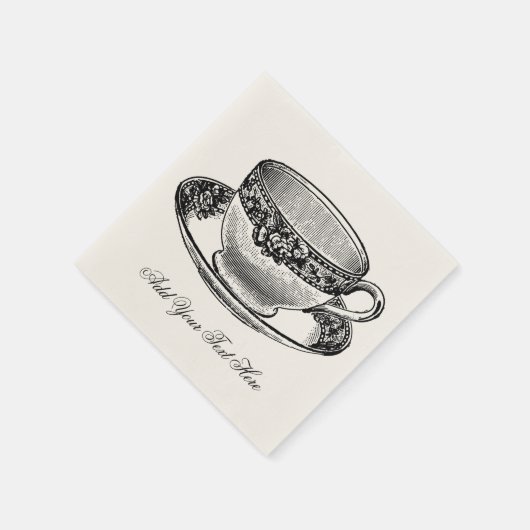 Bruids  Tea Cup Servet (Hoek)