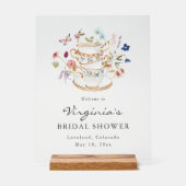 Bruids Tea Party Acryl teken Bord (Voorkant)