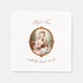Bruids Tea Party Bachelorette Marie Antoinette Servet (Voorkant)