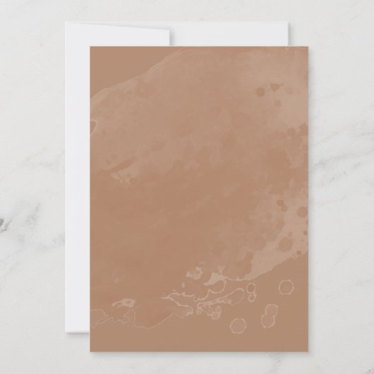 Bruids Tea Party Bloemen herfst Vrijgezellenfeest Kaart (Achterkant)