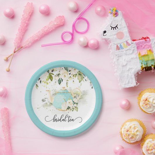 Bruids Tea Party Bord - Blauw WC (Feest)