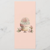 Bruids Tea Party Elegante Pastel Menu (Achterkant)
