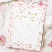 Bruids Tea Party Guess de leeftijd spel Kaart