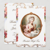Bruids Tea Party Rococo Marie Antoinette Kaart (Voorkant / Achterkant)
