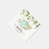 Bruids Tea Party Servet - Blauw WC | CUSTOM (Hoek)