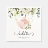 Bruids Tea Party Servet - Roze | CUSTOM (Voorkant)