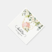 Bruids Tea Party Servet - Roze | CUSTOM (Hoek)