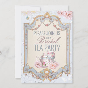 Bruids Tea Party Theepot Teacups Bruiloft Brunch Kaart