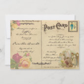 Bruids Tea Shower Honorering, stijl oude Briefkaar Kaart (Voorkant)