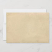 Bruids Tea Shower Honorering, stijl oude Briefkaar Kaart (Achterkant)
