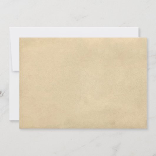 Bruids Tea Shower Honorering, stijl oude Briefkaar Kaart (Achterkant)