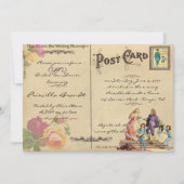 Bruids Tea Shower Honorering, stijl oude Briefkaar Kaart (Voorkant)