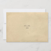 Bruids Tea Shower Honorering, stijl oude Briefkaar Kaart (Achterkant)
