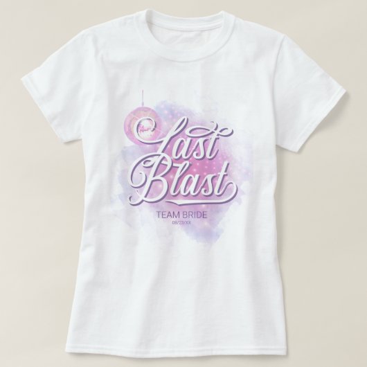 Bruids team-Bruids-ID-shirt Laatste Disco-blast Tr T-shirt (Design voorkant)