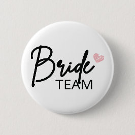 Bruids Team, Bruidsmeisje Feest cadeau, Meisjesuit Ronde Button 5,7 Cm
