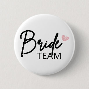 Bruids Team, Bruidsmeisje Feest Cadeau, Meisjesuit Ronde Button 5,7 Cm