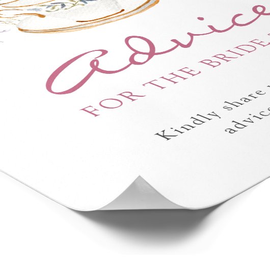 Bruids Thee Advies Poster (Hoek)