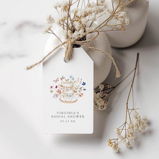Bruids Thee Cadeautag Cadeaulabel