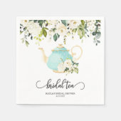 Bruids Thee Feest Servet - Blauw | MAATWERK (Voorkant)