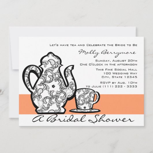 Bruids thee met veranderlijke kleur kaart (Voorkant)