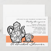 Bruids thee met veranderlijke kleur kaart (Voorkant / Achterkant)