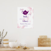  bruids thee partij teken poster (Keuken)